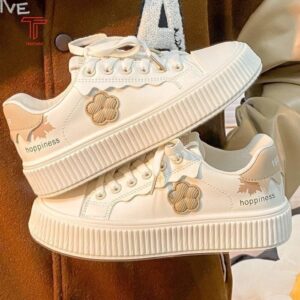 [REAL VIDEO] LUKAA Women's Sport Sneakers – Stylish Leather Mix, Full Box
