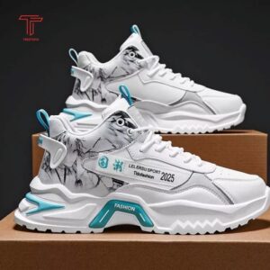 High-Top Men's Sports Sneakers: 5cm thick sole, stylish Korean cool fashion (Model A760)