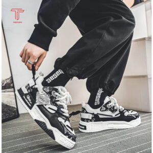 Premium PU Leather Men's Sneakers: Durable, stylish, trending in 2024 (Model MQ10)